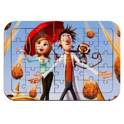 پازل 35 تکه طرح ابری با احتمال بارش کوفته قلقلی مدل NI1250 