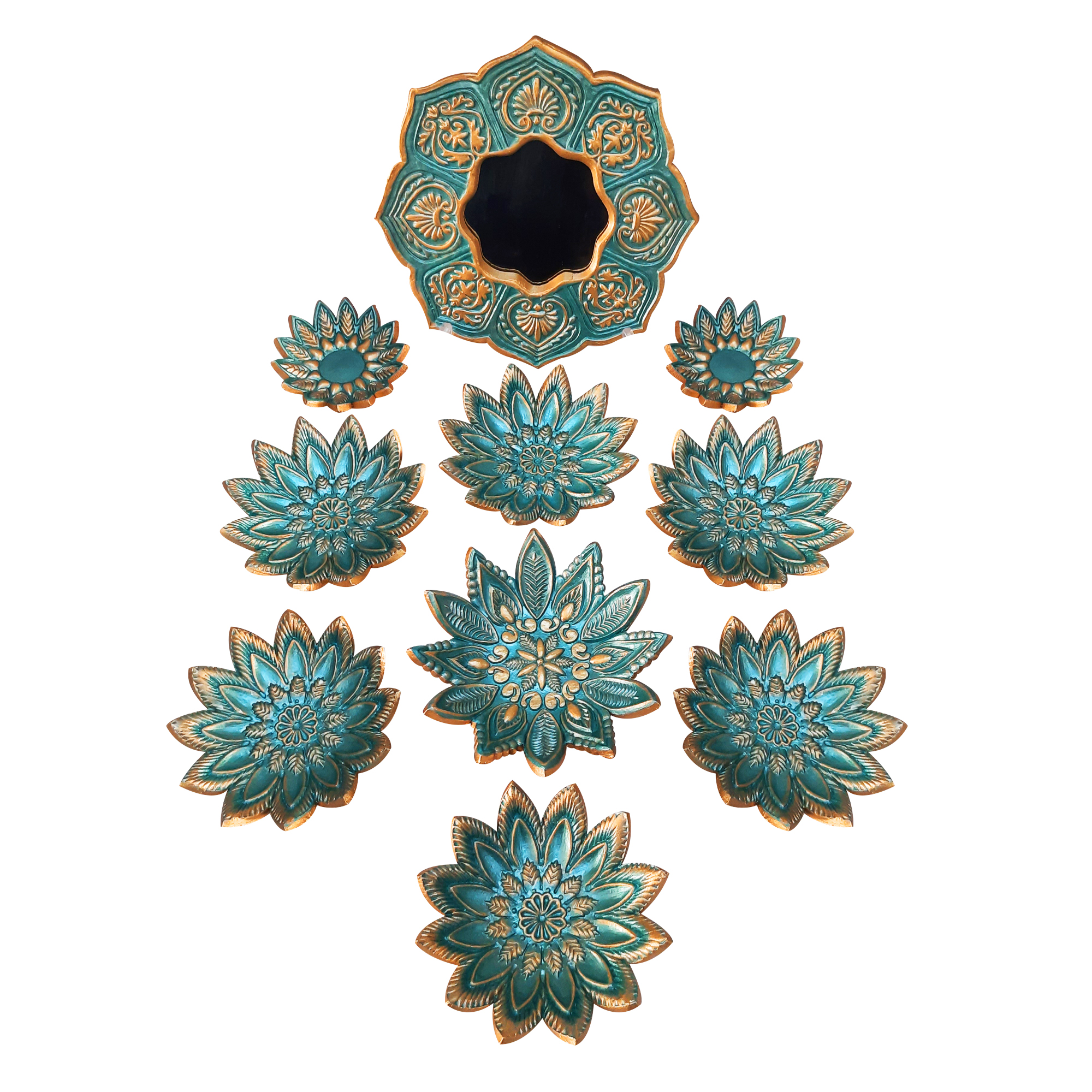 مجموعه ظروف هفت سین 10پارچه کد A47