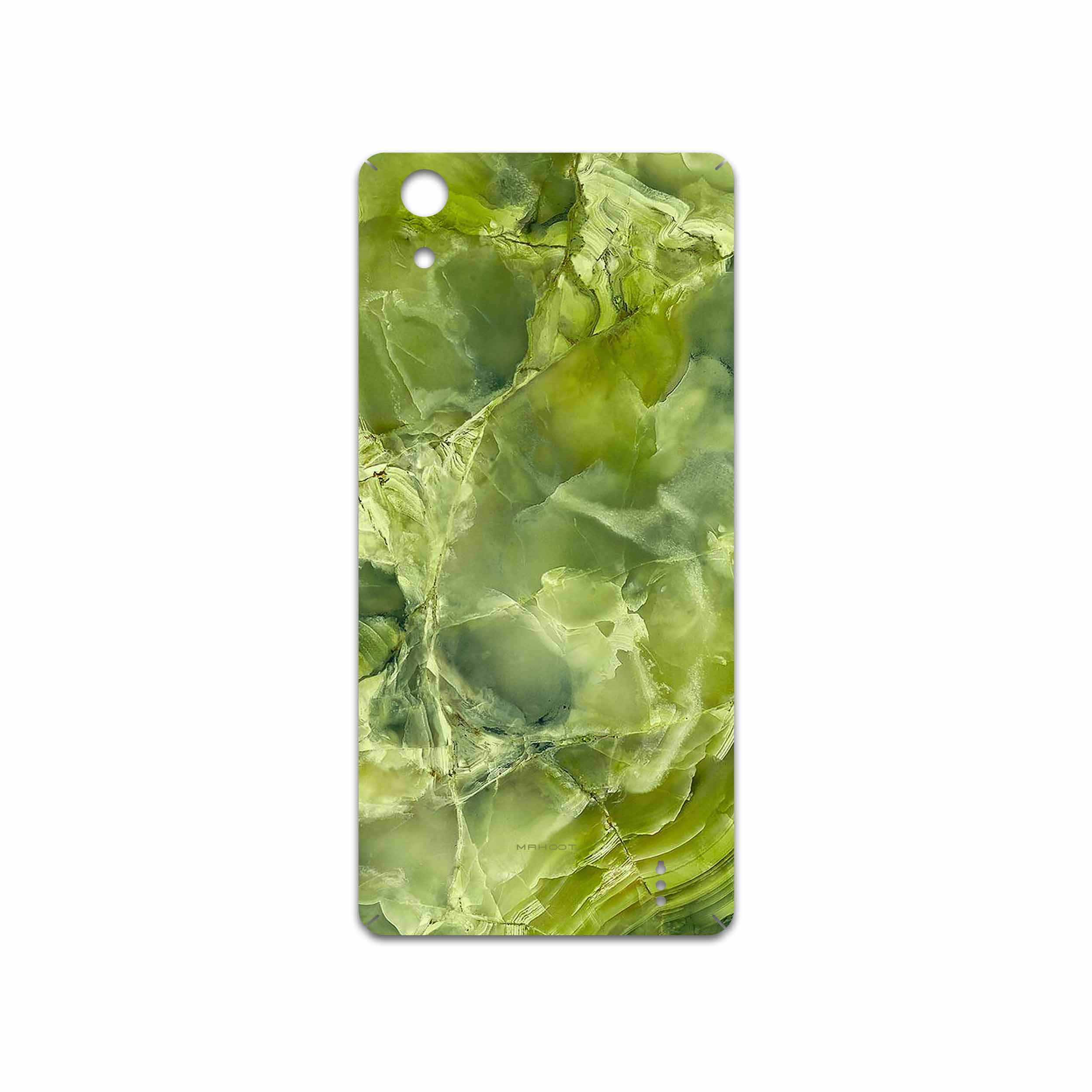 برچسب پوششی ماهوت مدل Green Crystal Marble مناسب برای گوشی موبایل جی ال ایکس Maad