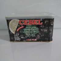 زیتون سیاه ریز دانه شور  هسته دار جبل ترکیه Cebel حلبی 750 گرمی