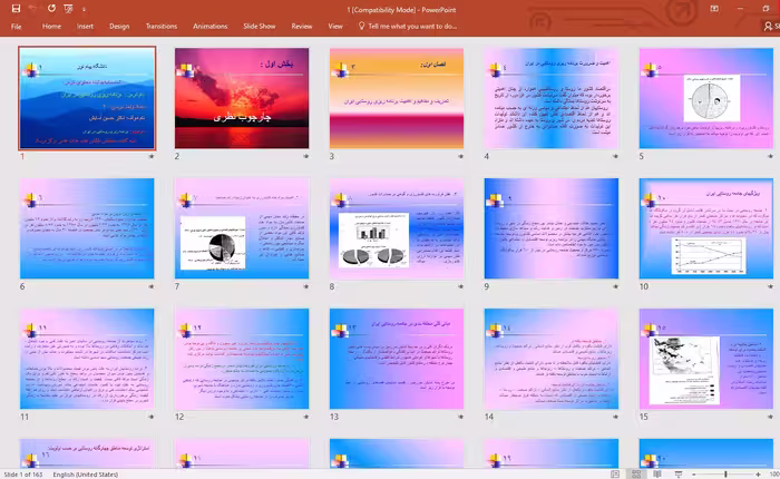 پاورپوينت برنامه ریزی روستایی در ایران