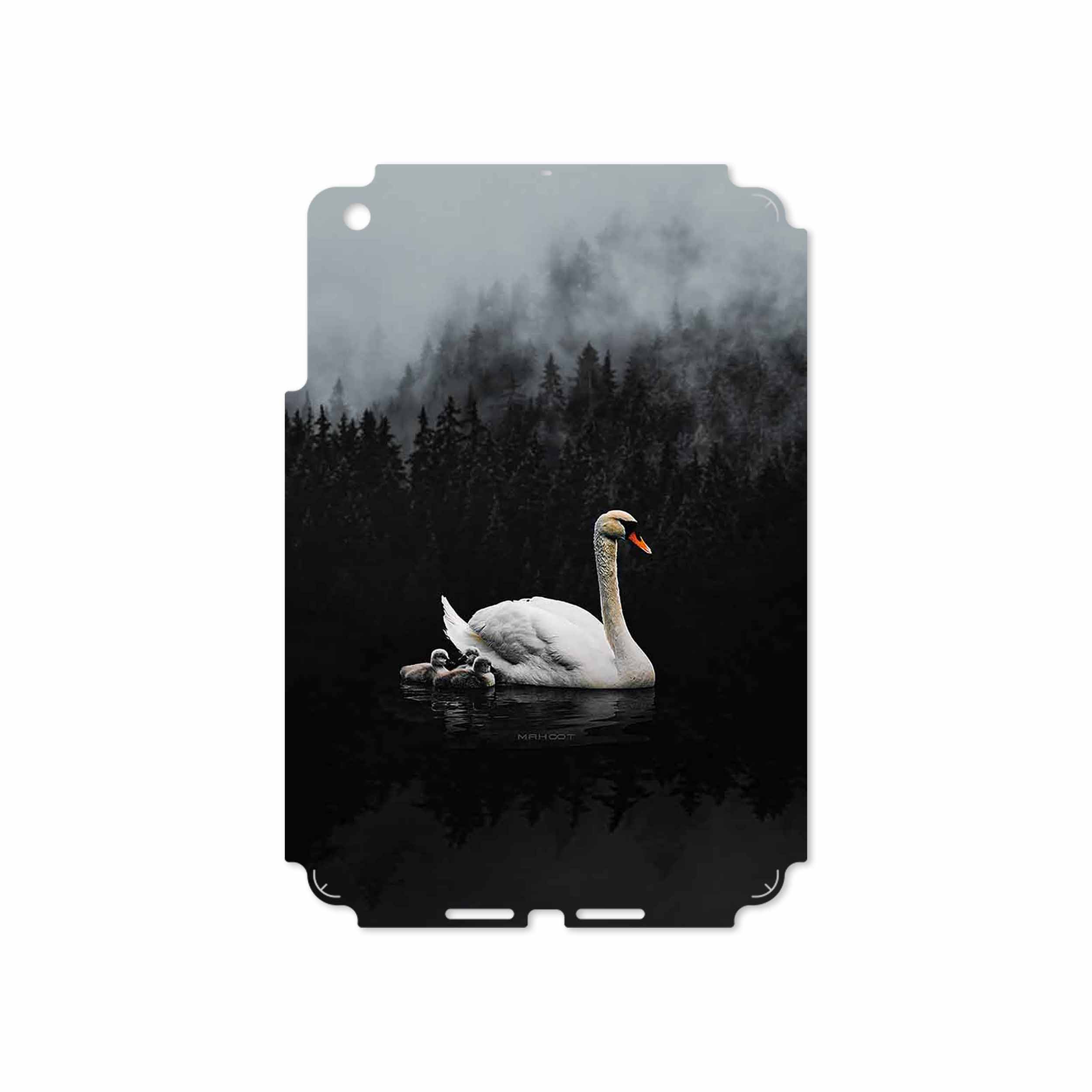 برچسب پوششی ماهوت مدل Swan Lake مناسب برای تبلت اپل iPad mini 2012 A1455
