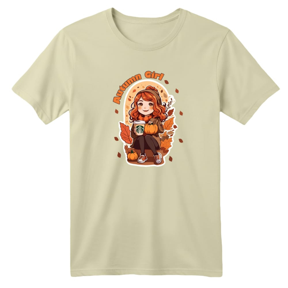 تی شرت آستین کوتاه بچگانه مدل دخترک کد 11 رنگ کرم