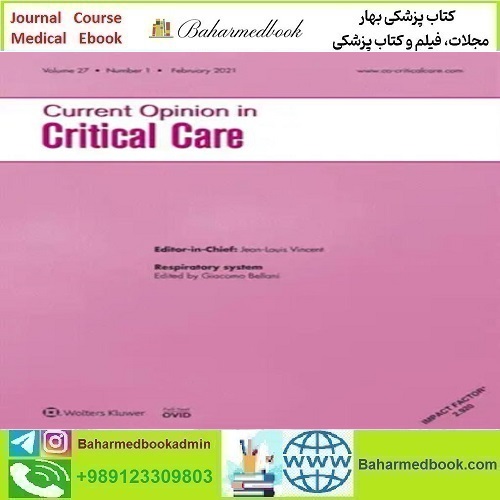 Current Opinion in Critical Care 2023 Full Archives TRUE PDF