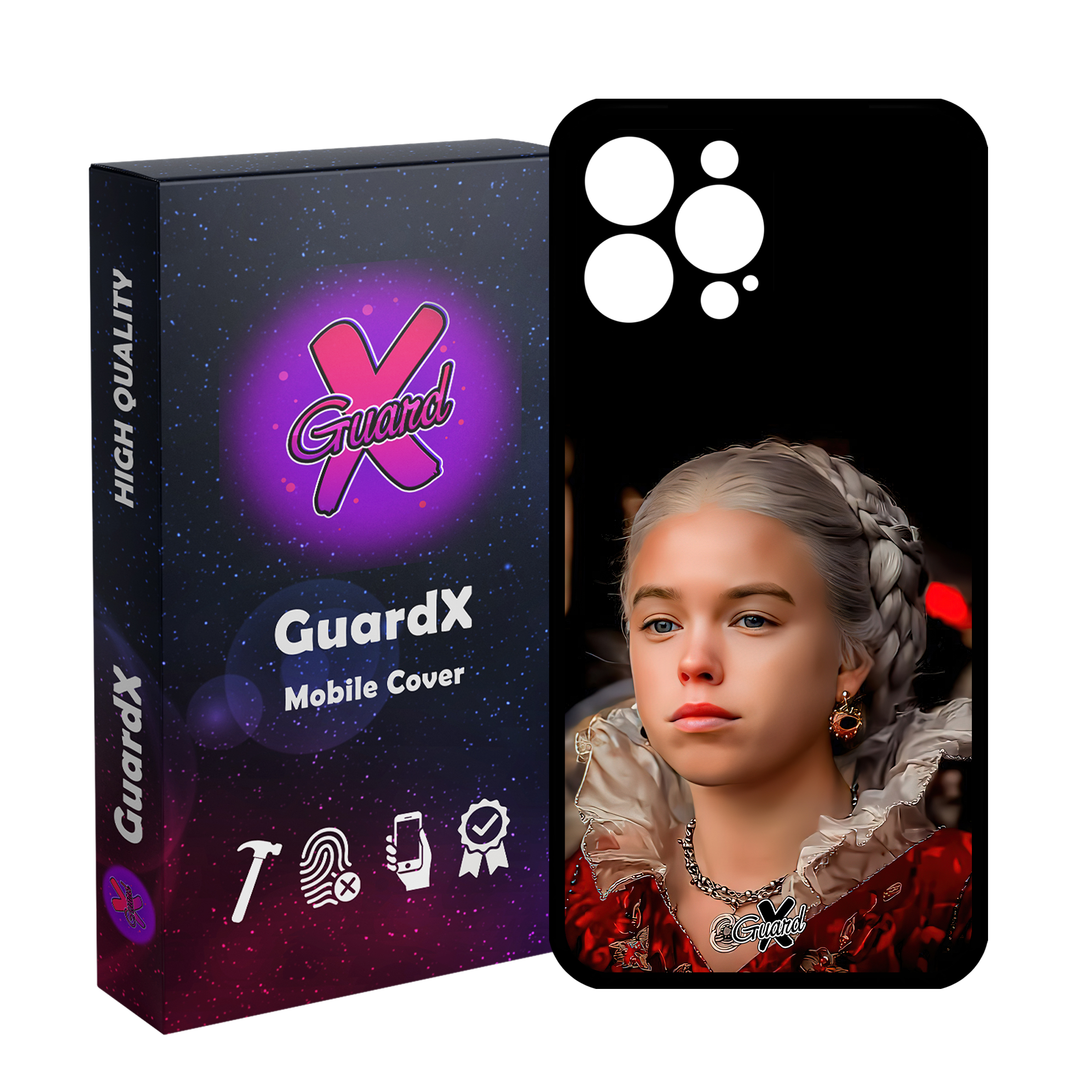 کاور گارد ایکس طرح خاندان اژدها مدل Glass10493 مناسب برای گوشی موبایل اپل iPhone 13 Pro Max