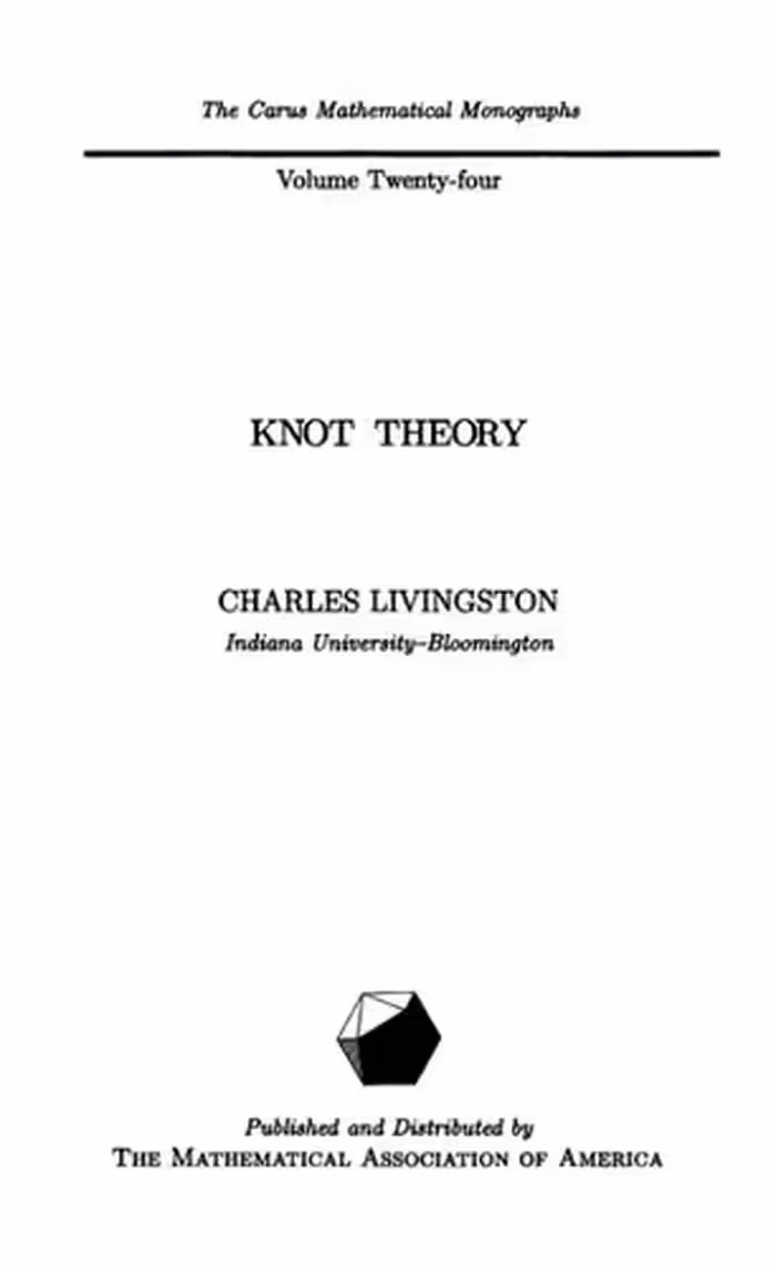 خرید و دانلود نسخه کامل کتاب Knot Theory