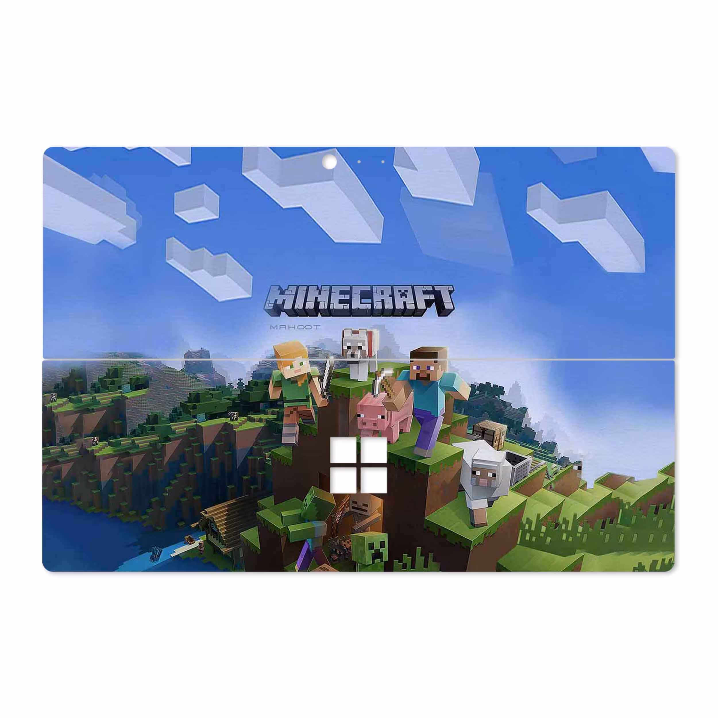 برچسب پوششی ماهوت مدل Minecraft-Game مناسب برای تبلت مایکروسافت Surface Pro 4 2015