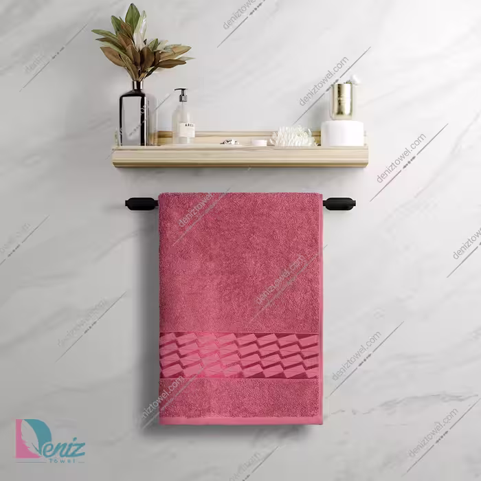 حوله استخری طرح آرام رنگ عنابی