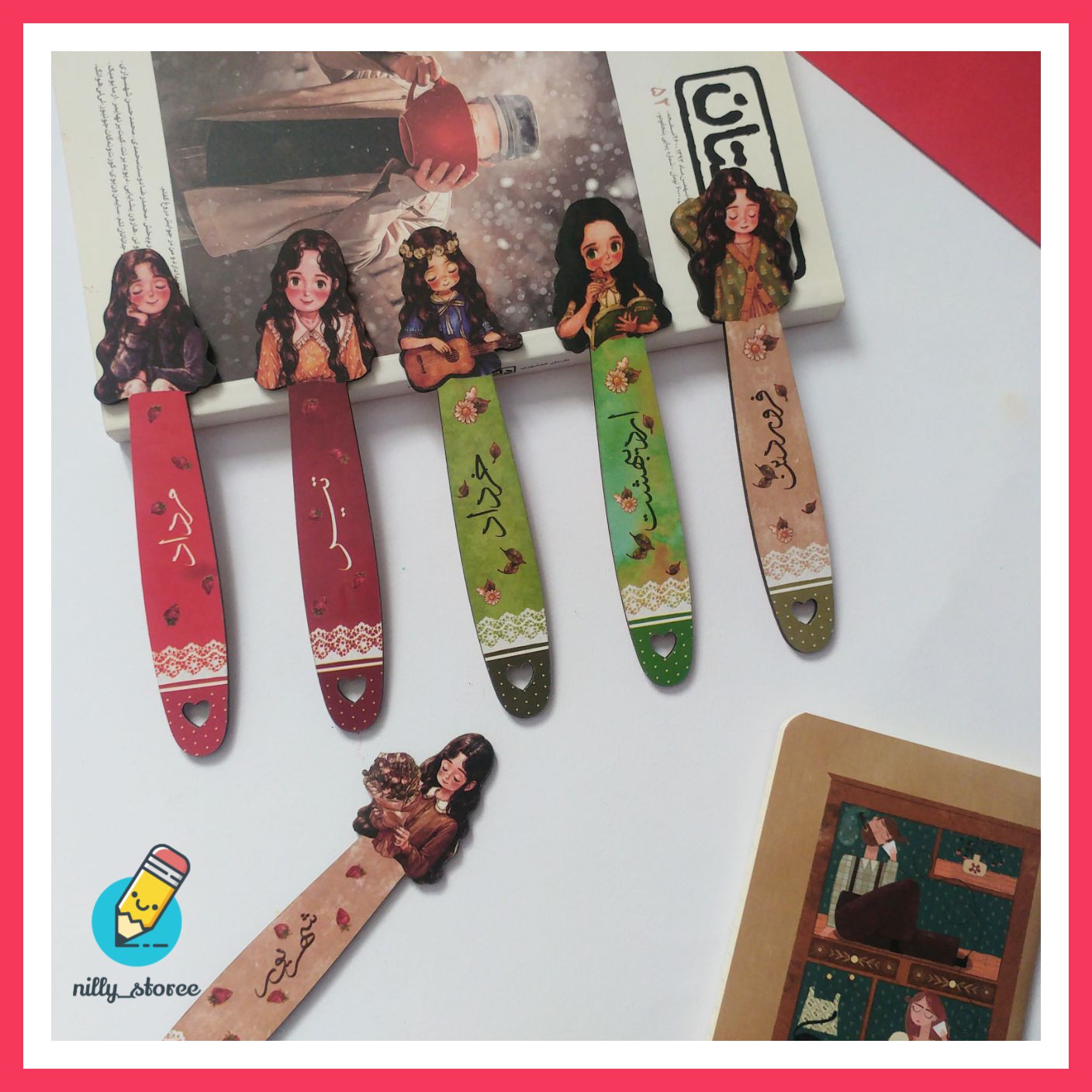 بوک مارک چوبی ماه تولد همه ماهها موجوده 13 سانتی