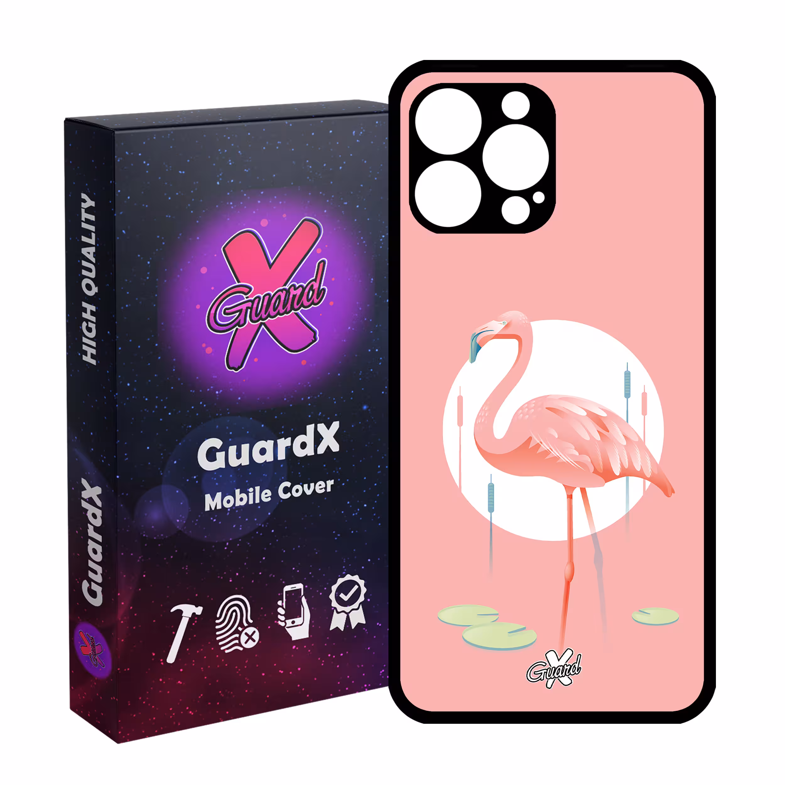 کاور گارد ایکس طرح Flamingo مدل 10084 مناسب برای گوشی موبایل اپل iPhone 13 Pro Max