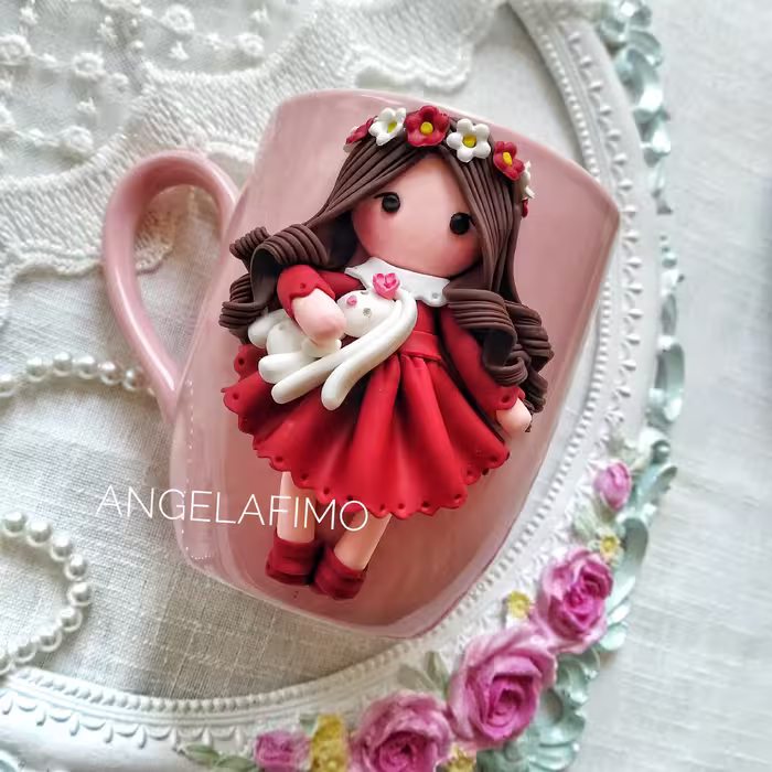 ماگ عروسکی طرح گلگلی