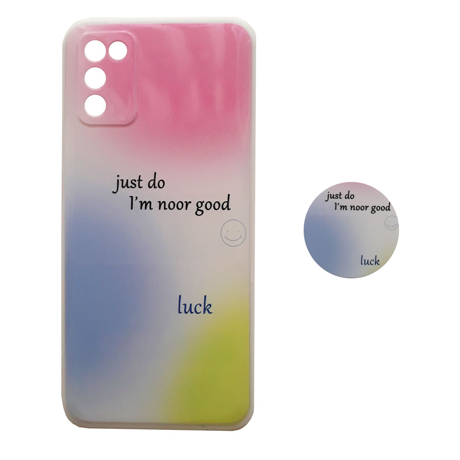 کاور طرح Luck کد S8937 مناسب برای گوشی موبایل سامسونگ Galaxy A02S / A03S به همراه پایه نگهدارنده
