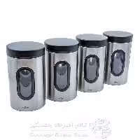 بانکه حبوبات استیل پنجره دار 2/5 لیتر یونیک مدل UN-5980