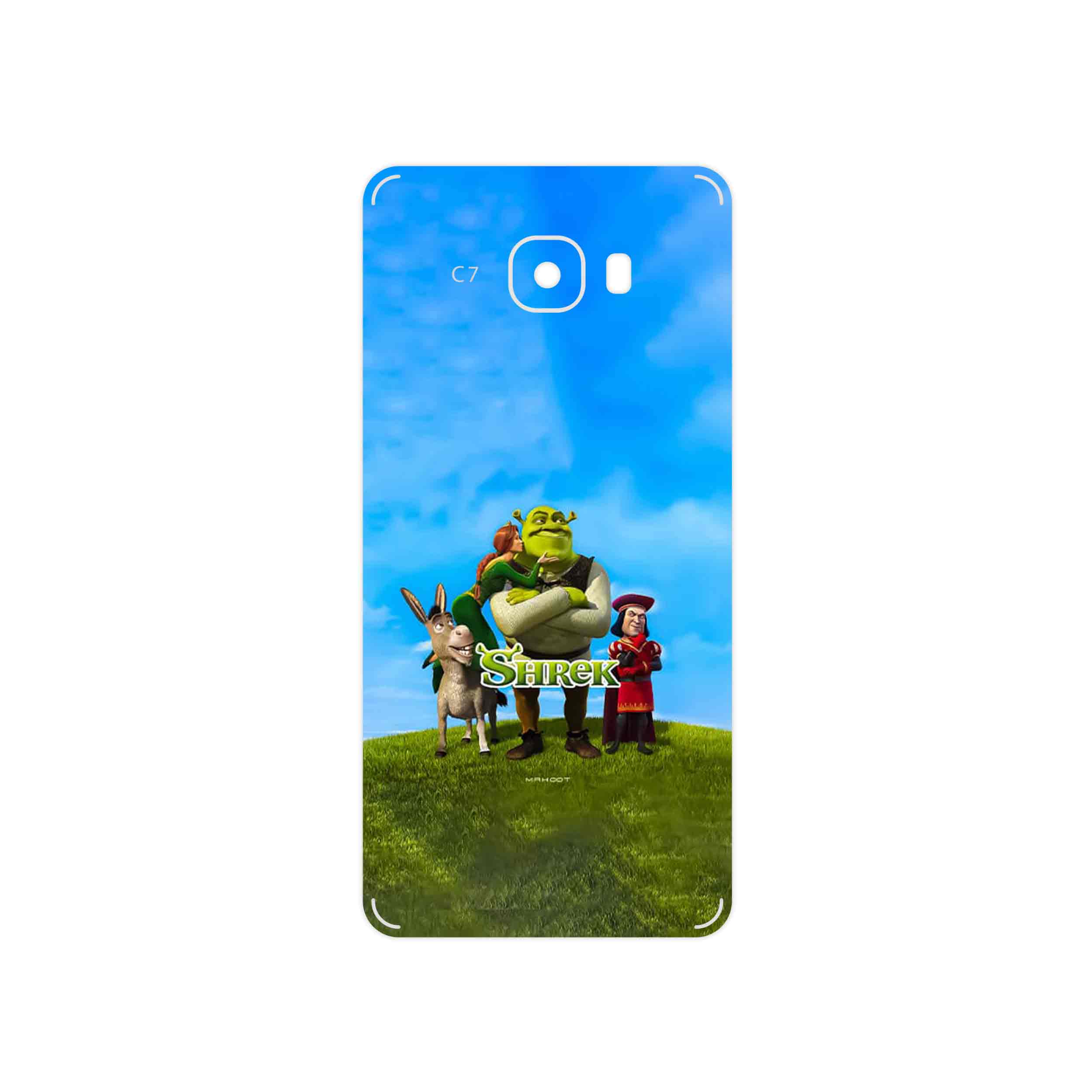 برچسب پوششی ماهوت مدل Shrek مناسب برای گوشی موبایل سامسونگ Galaxy C7