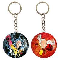 جاکلیدی خندالو مدل سایتاما انیمه مرد تک مشتی One Punch Man کد 1052810522 مجموعه دو عددی