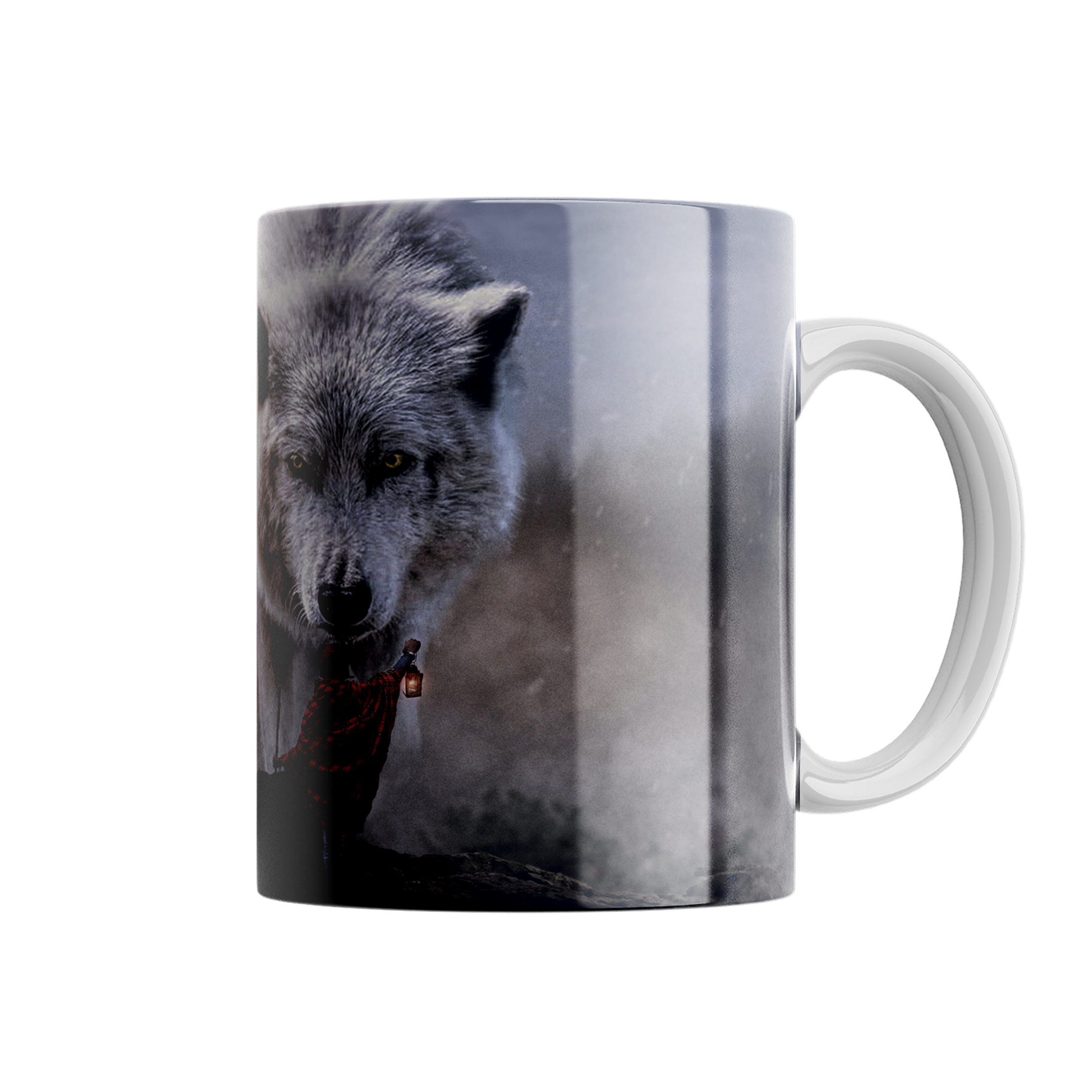 ماگ مدل WOLF AND GIRL گرگ و دختر کد R112