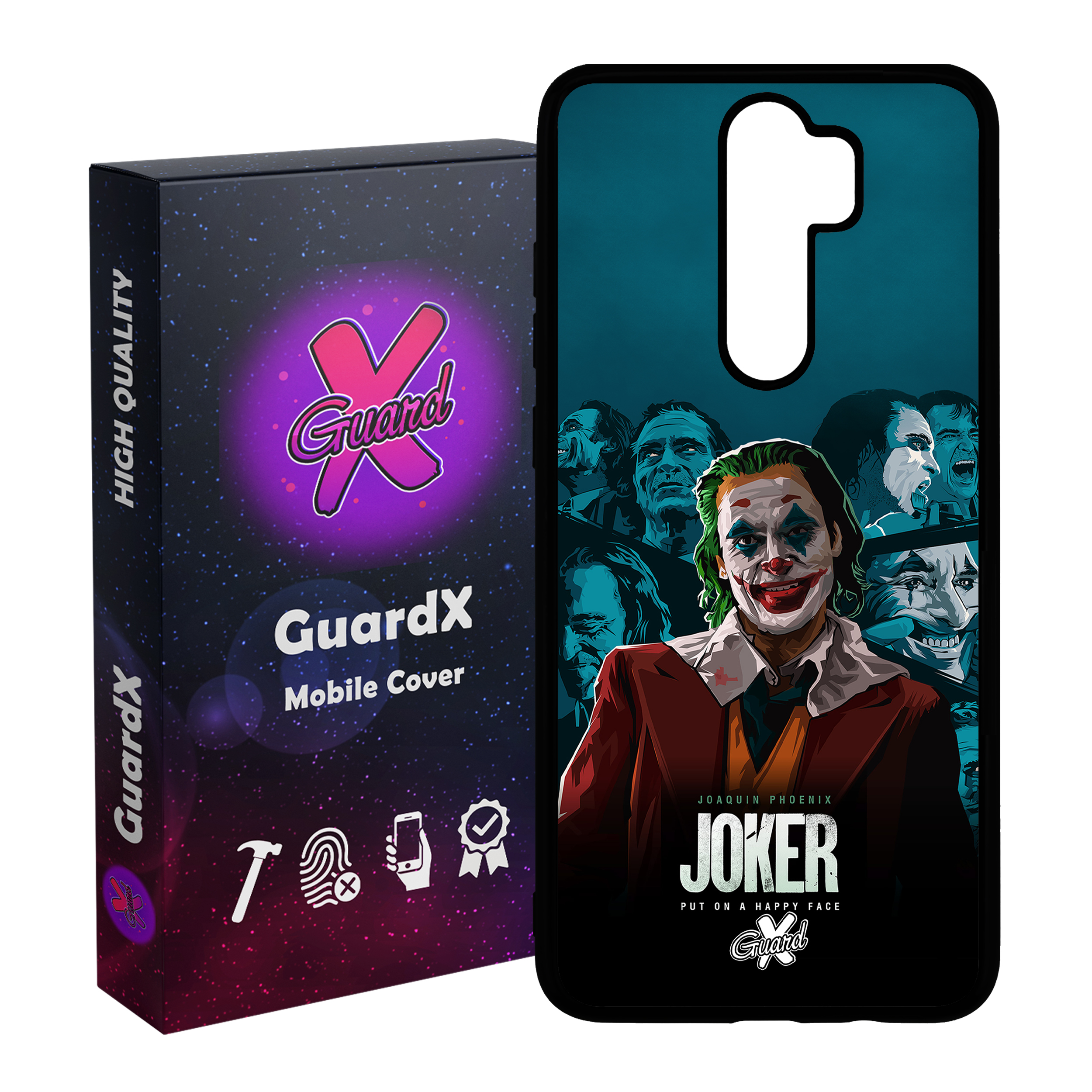 کاور گارد ایکس طرح جوکر مدل Glass10201 مناسب برای گوشی موبایل شیائومی Redmi Note 8 Pro