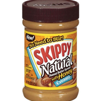 کره بادام زمینی بدون گلوتن عسلی کرمی اسکیپی