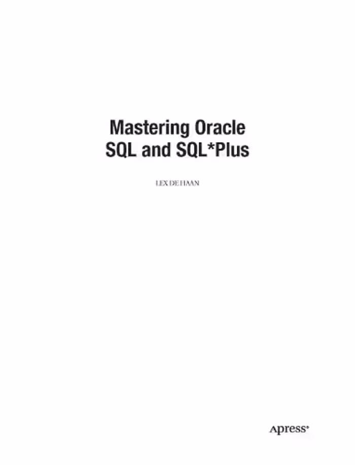 خرید و دانلود نسخه کامل کتاب Mastering Oracle SQL and SQLPlus