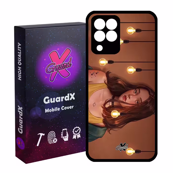 کاور گارد ایکس طرح Girl مدل Glass10034 مناسب برای گوشی موبایل سامسونگ Galaxy M33/M33 5G
