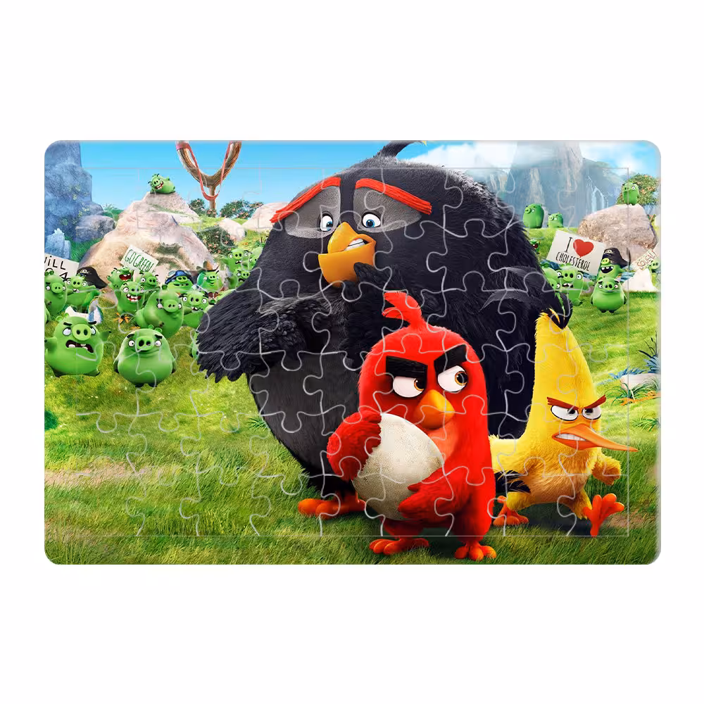 پازل 54 تکه طرح Angry Birds مدل P128