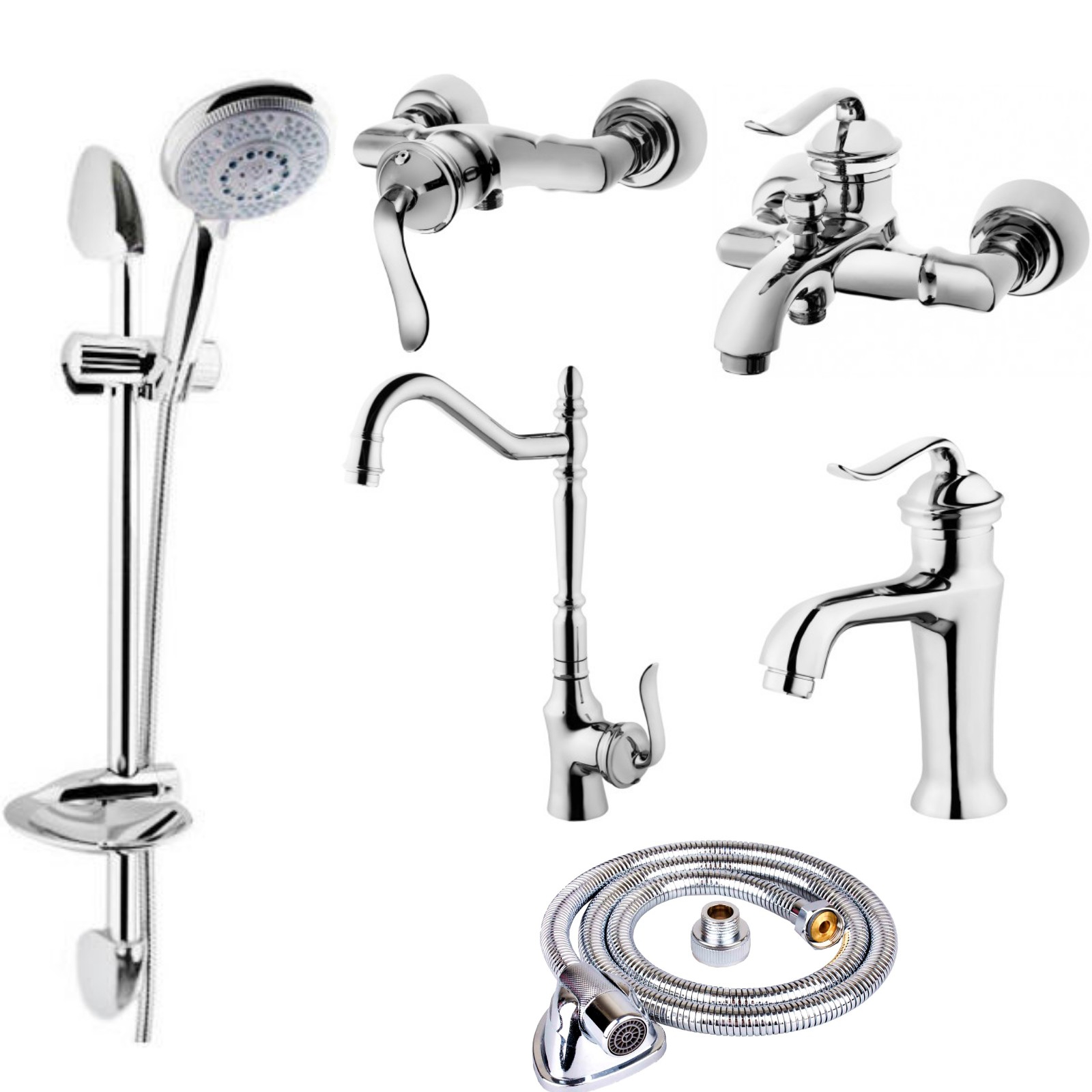 ست شیرآلات شیرالات رز مدل آرنیکا 2 پلاس مجموعه 6 عددی