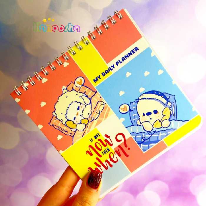 دفتر برنامه ریزی مربعی خرس خوابالو پانداک | my daily planner