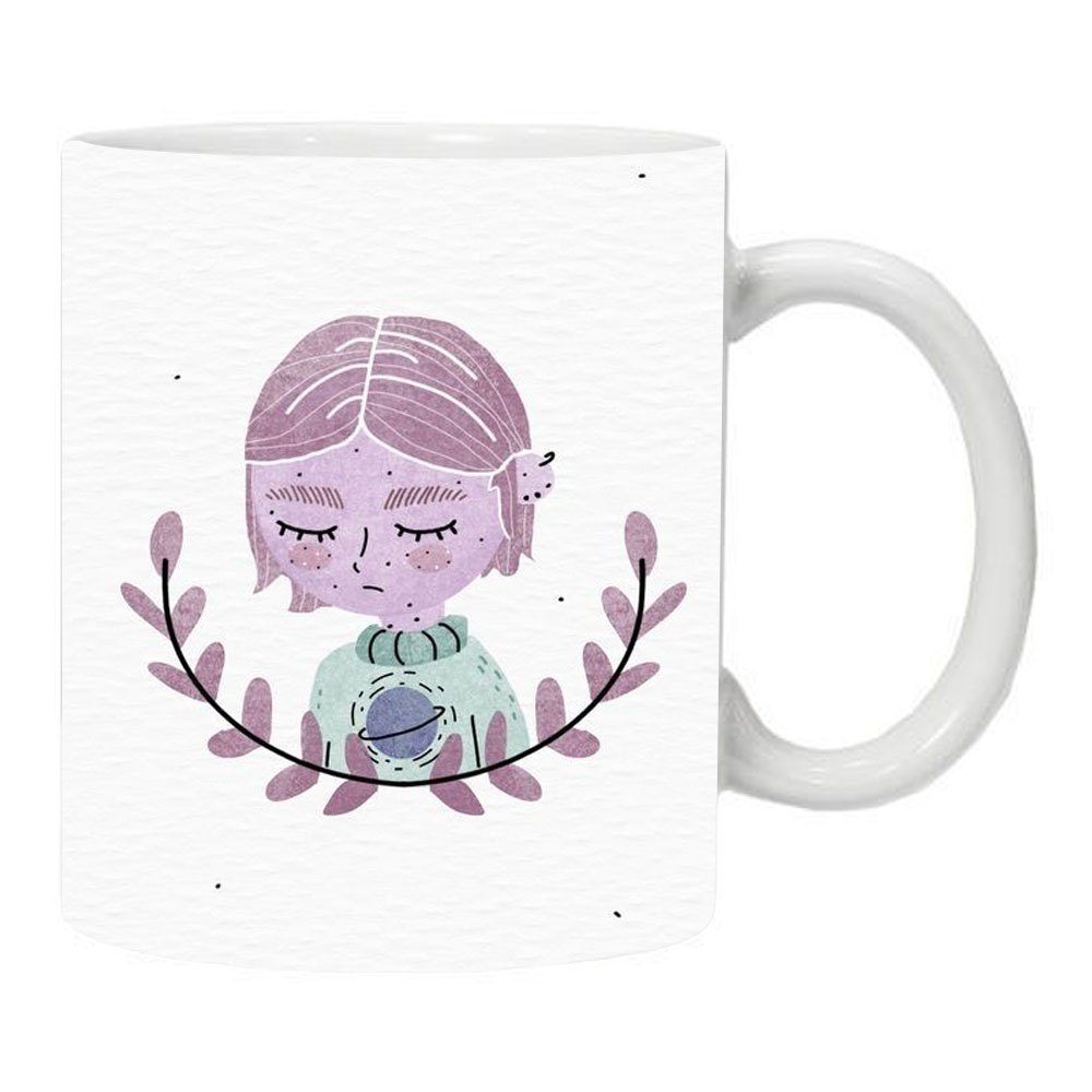 ماگ طرح دختر مدل MLS2452