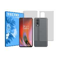 گلس صفحه نمایش و پشت گوشی وان پلاس Nord 2 5G مدل شفاف برند تکنو کد SS
