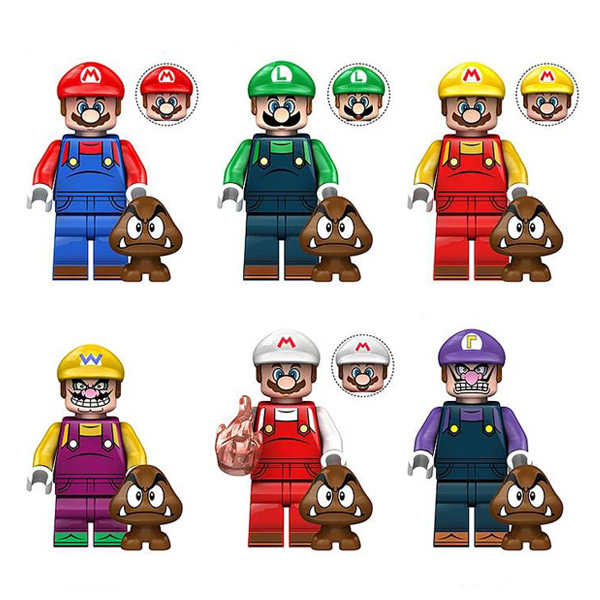 مینی فیگور لگو مدل سوپر ماریو Super Mario مجموعه 8 عددی کد KDL805