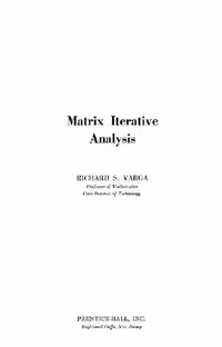 خرید و دانلود نسخه کامل کتاب Matrix iterative analysis