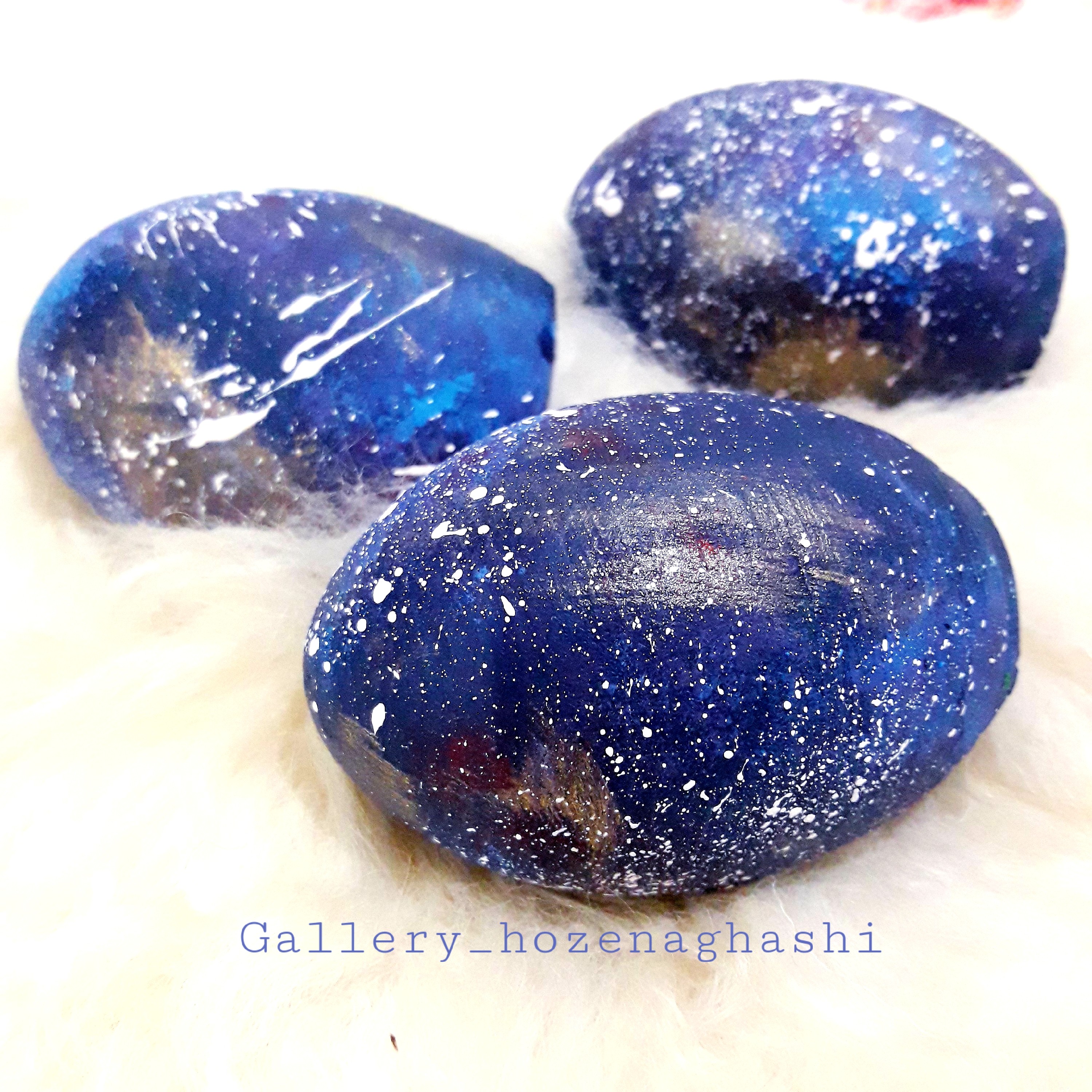 تخم مرغ سفالی طرح کهکشان