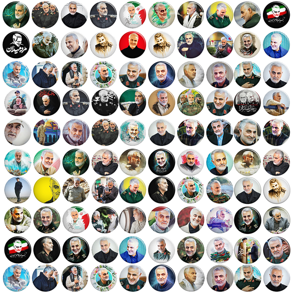 پیکسل گالری باجو طرح سردار شهید حاج قاسم سلیمانی کد 15 مجموعه 100 عددی