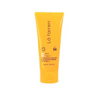 کرم ضد آفتاب و ضد لک فاقد چربی SPF30 لافارر مناسب پوست چرب و مستعد آکنه حجم 40 میلی لیتر