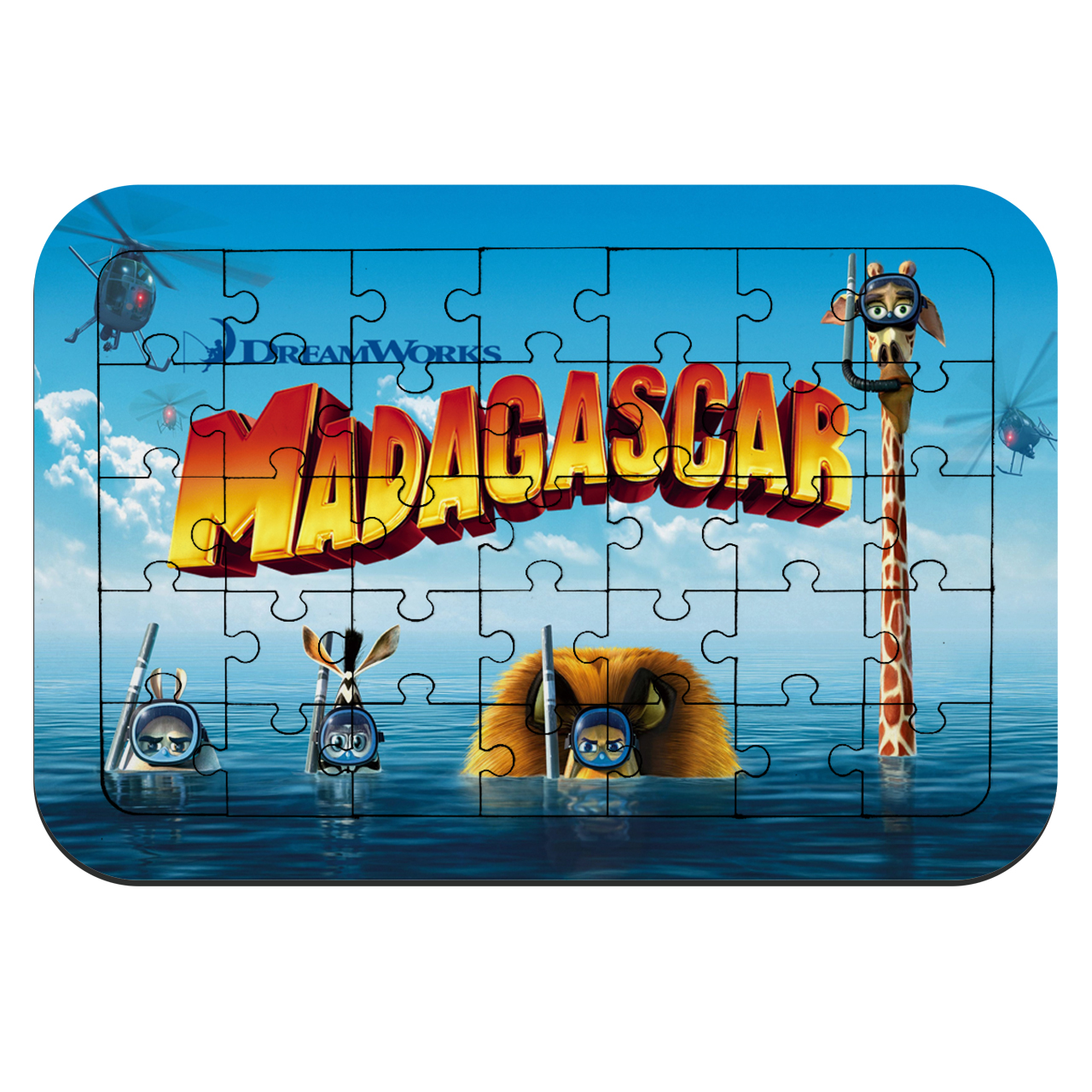 پازل 35 تکه طرح انیمیشن ماداگاسکار مدل NI1774 