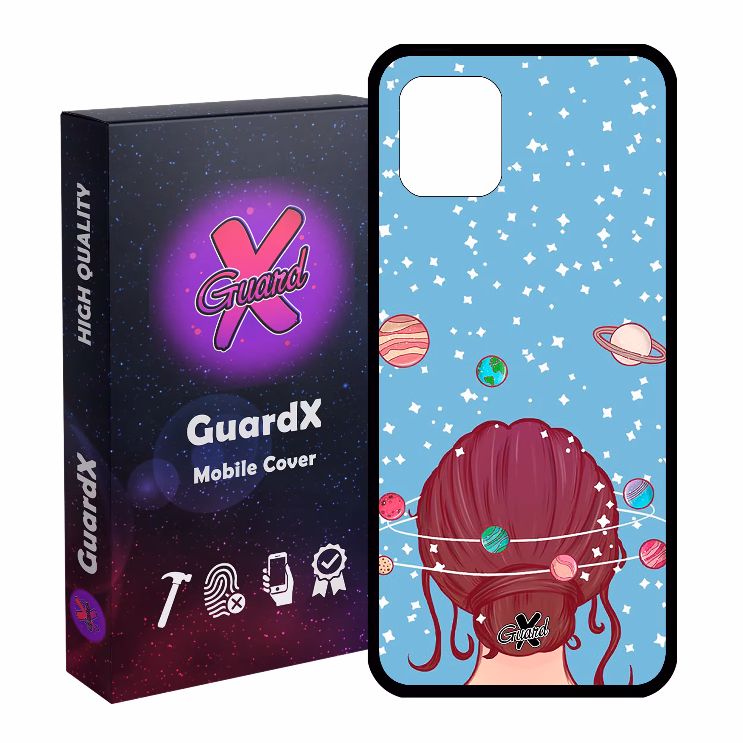 کاور گارد ایکس طرح Girl مدل Glass10211 مناسب برای گوشی موبایل سامسونگ Galaxy Note 10 Lite