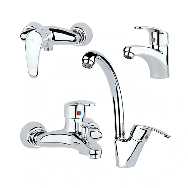 ست شیرآلات 4 تکه برند راسان مدل هلیا