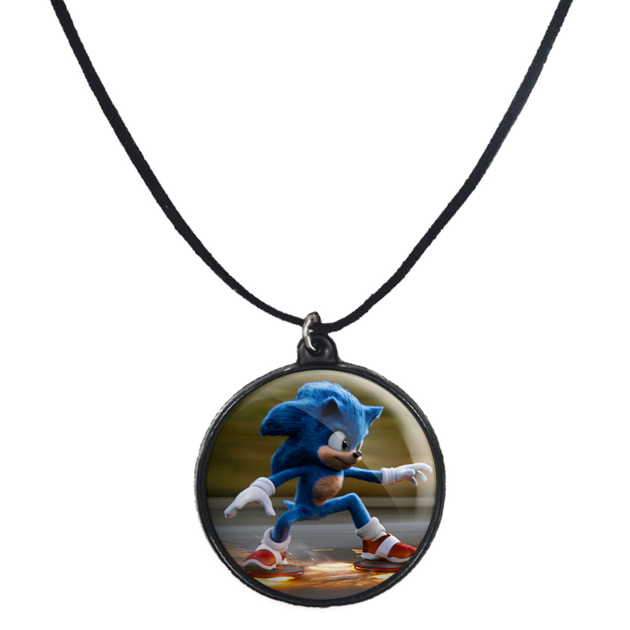 گردنبند پرمانه طرح سونیک کد pmb.15047 مدل دو طرفه