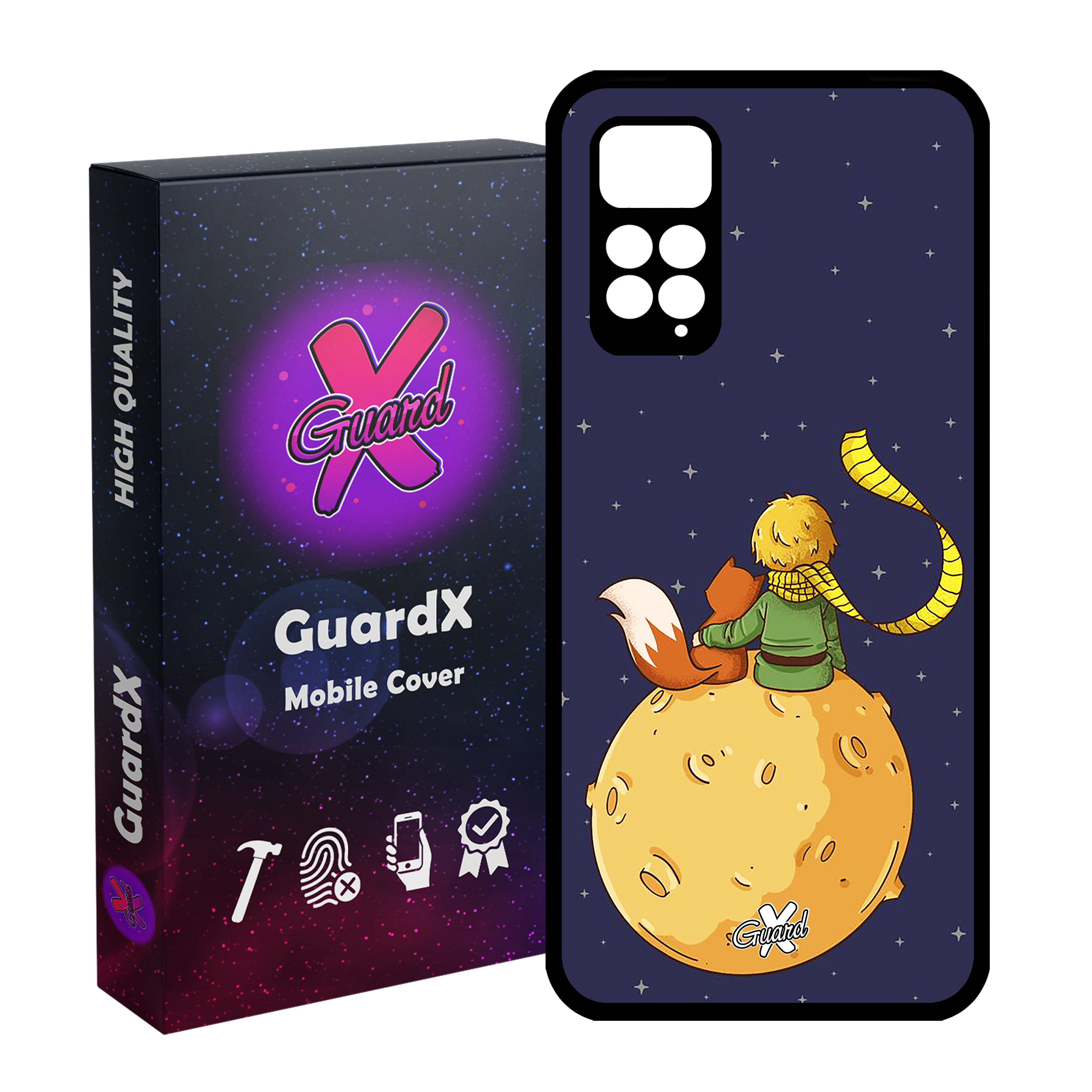 کاور گارد ایکس طرح Little Prince مدل Glass10003 مناسب برای گوشی موبایل شیائومی Redmi Note 11 Pro 4G/5G