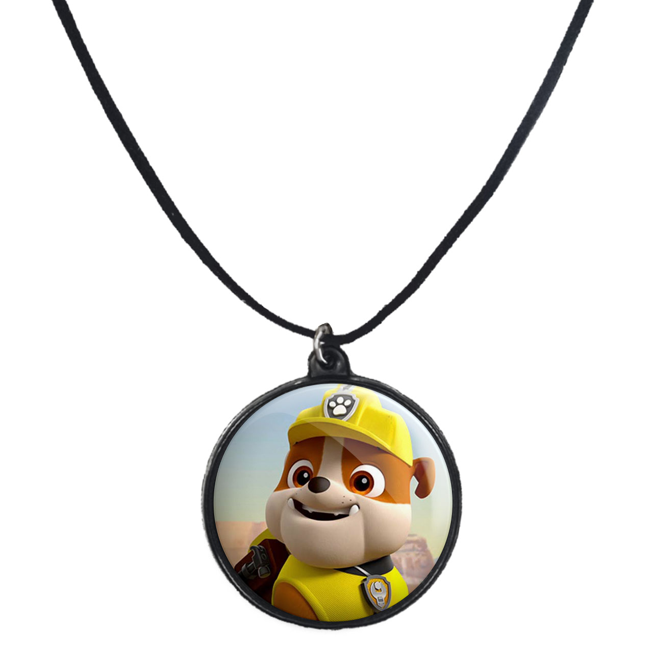 گردنبند پرمانه طرح سگ های نگهبان کد pmb.11789 مدل دو طرفه