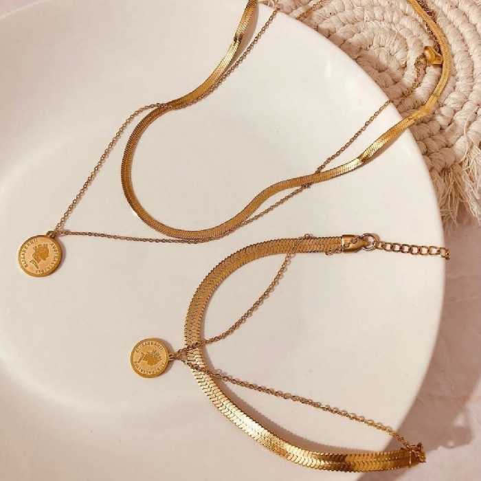 گردنبند و دستبند دولاین ماری و الیزابت 