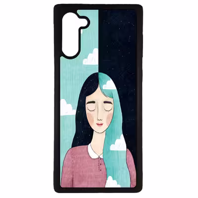 کاور طرح دختر کد 11050646 مناسب برای گوشی موبایل سامسونگ galaxy note 10