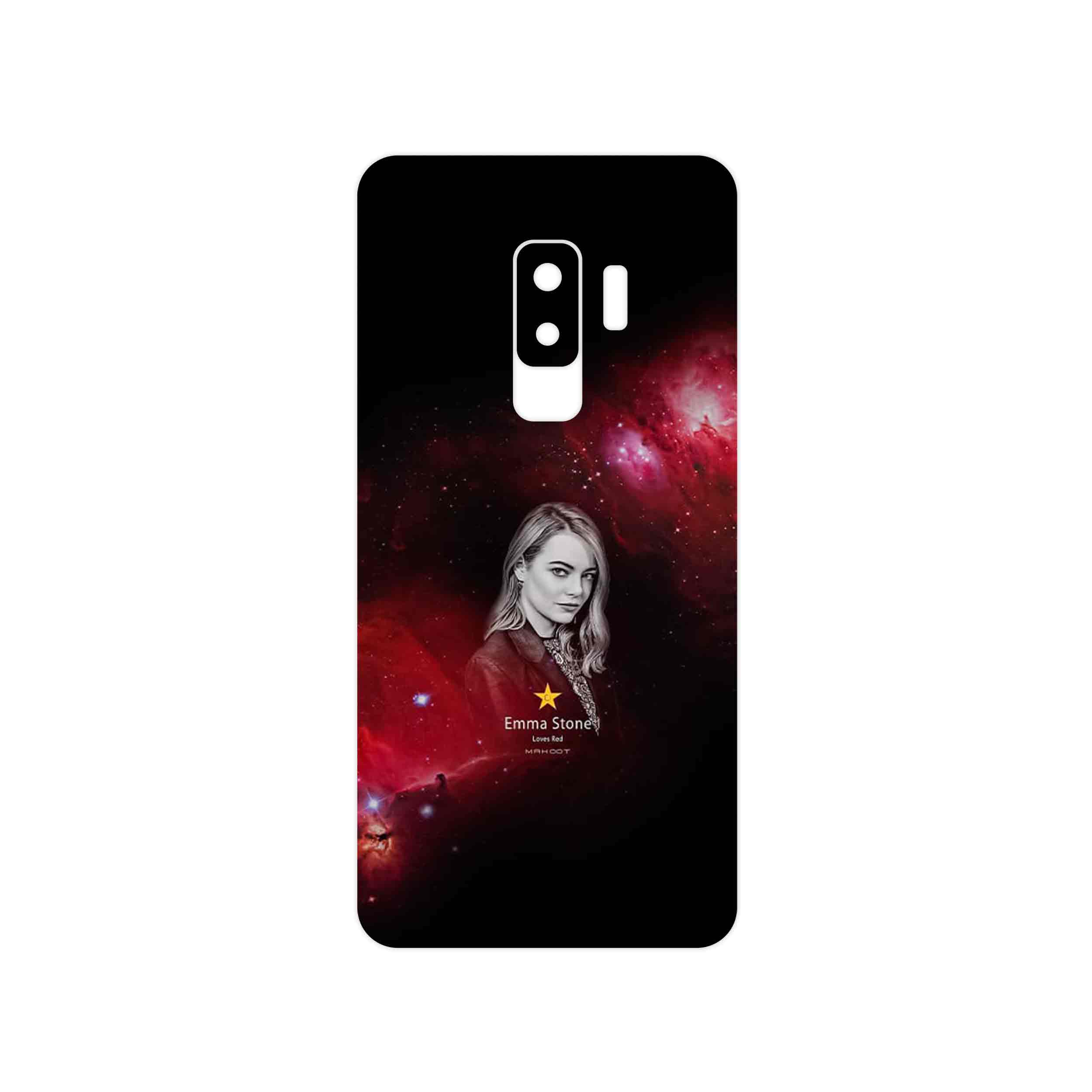برچسب پوششی ماهوت مدل Emma Stone مناسب برای گوشی موبایل سامسونگ Galaxy S9 Plus