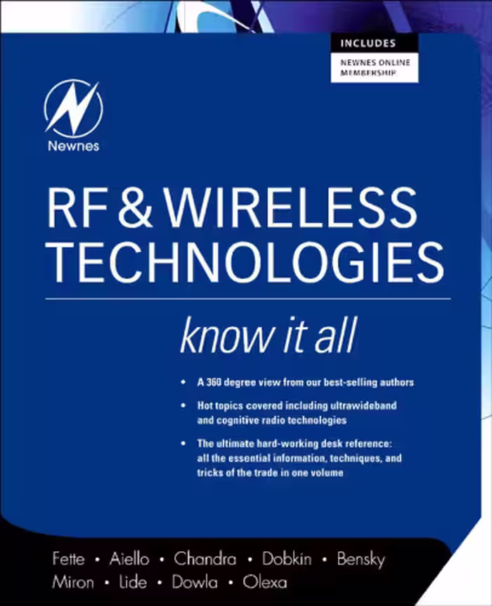 خرید و دانلود نسخه کامل کتاب RF &amp; Wireless Technologies (Newnes Know It All)