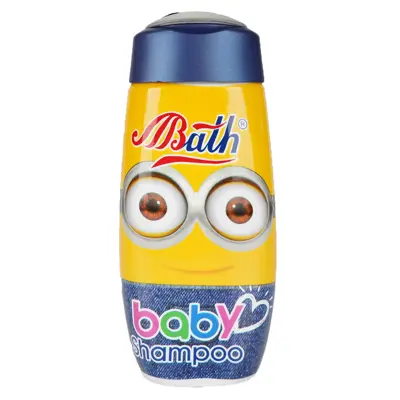 شامپو بچه بس bath مدل مینیون حجم ۲۶۵ میلی لیتر