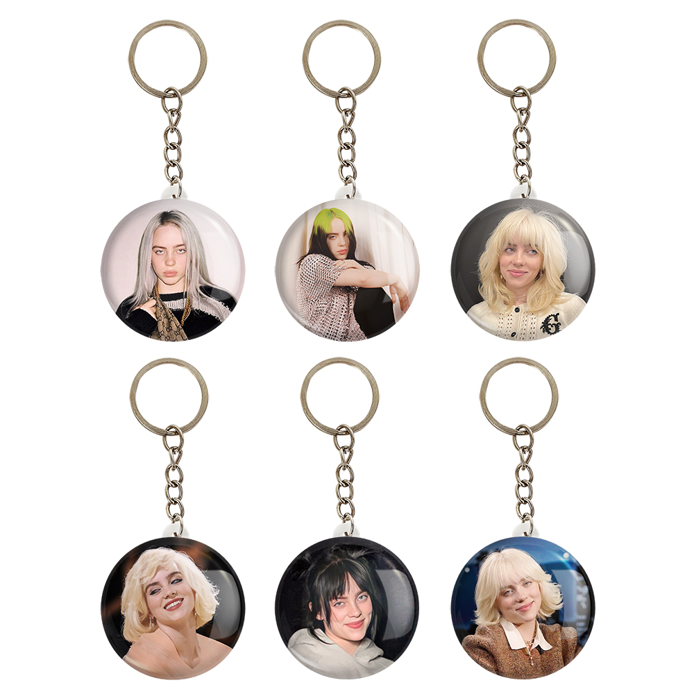 جاکلیدی خندالو مدل بیلی آیلیش Billie Eilish کد 1098A مجموعه 6 عددی