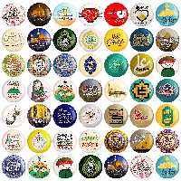مگنت خندالو طرح عید غدیر کد 28 مجموعه 50 عددی
