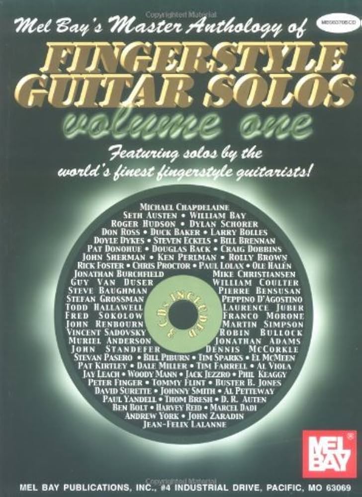 خرید و دانلود نسخه کامل کتاب Master Anthology of Fingerstyle Guitar Solos جلد 1 به زبان انگلیسی