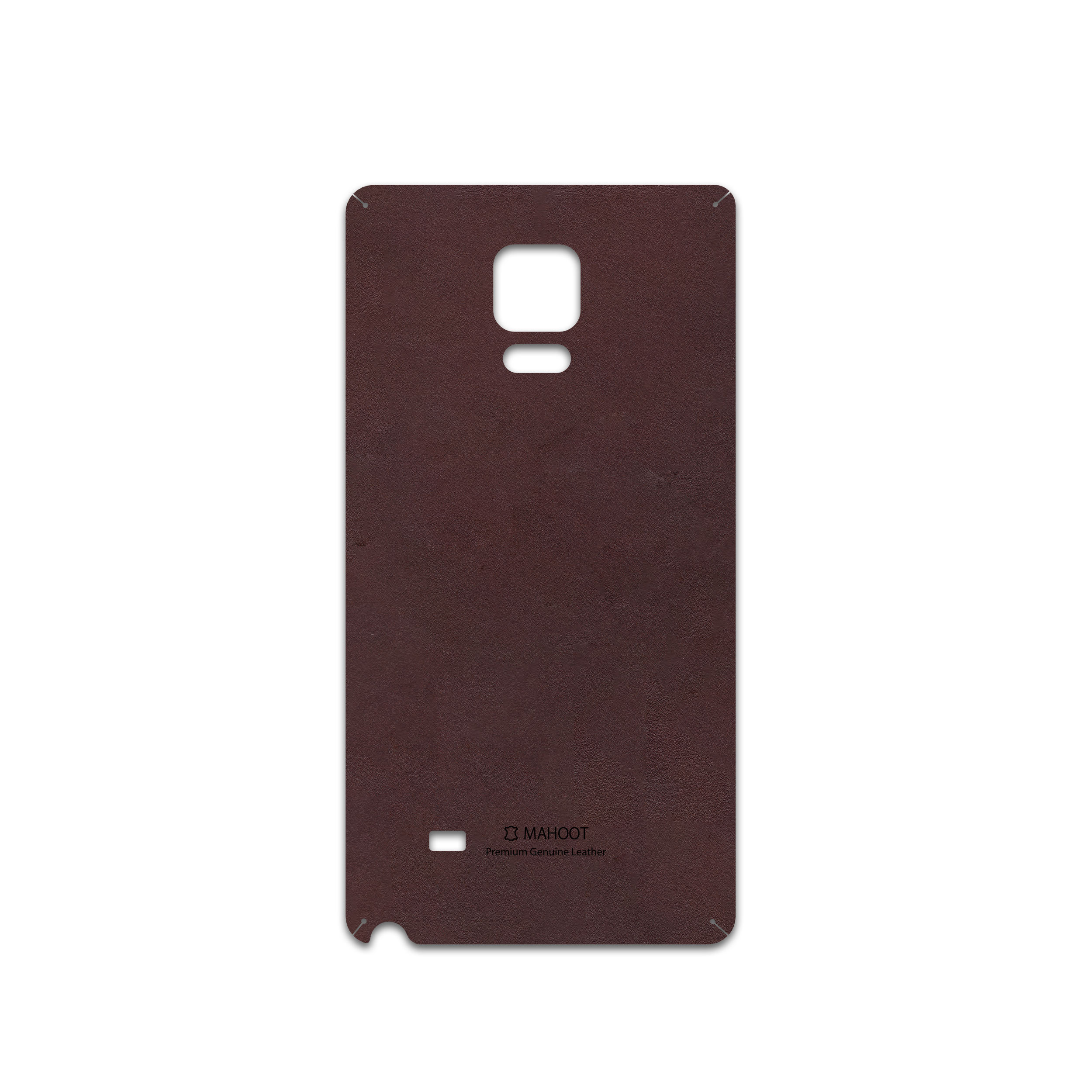 برچسب پوششی ماهوت مدل Matte-Dark-Brown-Leather مناسب برای گوشی موبایل سامسونگ Galaxy Note Edge