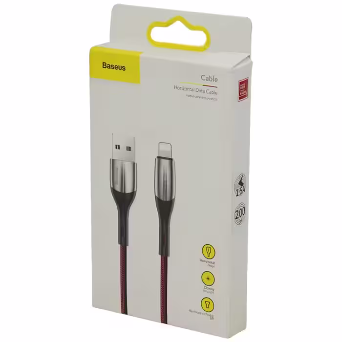 کابل USB به لایتنینگ باسئوس مدل CALSP-C01 Horizontal طول 2 متر